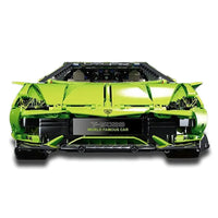 Thumbnail for Building Blocks Tech MOC Green Concept Sports Car Bricks Toys T5028 Construction Set Toys - 3