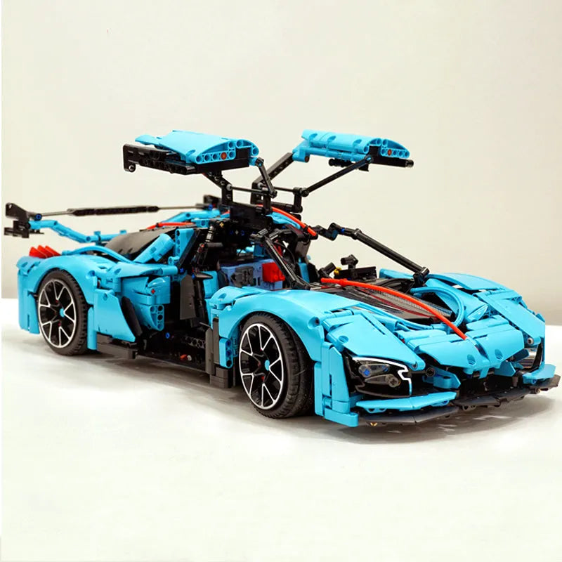 Building Blocks Tech MOC Hong Qi S9 Super Racing Car Bricks Toys T5011 - 2