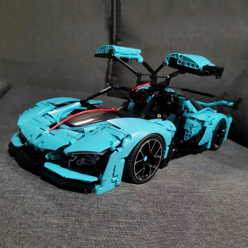 Building Blocks Tech MOC Hong Qi S9 Super Racing Car Bricks Toys T5011 - 16