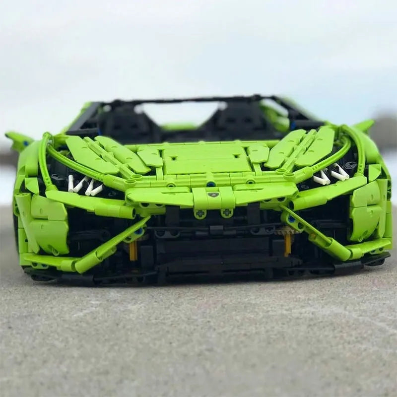 Building Blocks Tech MOC Huracan Evo Spyder Racing Car Bricks Toy T5003 - 10