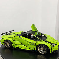 Thumbnail for Building Blocks Tech MOC Huracan Evo Spyder Racing Car Bricks Toy T5003 - 5
