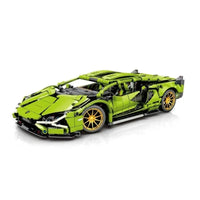 Thumbnail for Building Blocks Tech MOC Lambo Sian FKP37 Racing Car Bricks Toy T2007 - 8