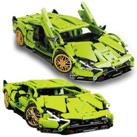 Thumbnail for Building Blocks Tech MOC Lambo Sian FKP37 Racing Car Bricks Toy T2007 - 2