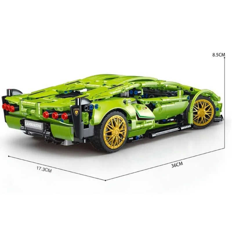 Building Blocks Tech MOC Lambo Sian FKP37 Racing Car Bricks Toy T2007 - 7