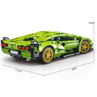 Thumbnail for Building Blocks Tech MOC Lambo Sian FKP37 Racing Car Bricks Toy T2007 - 7