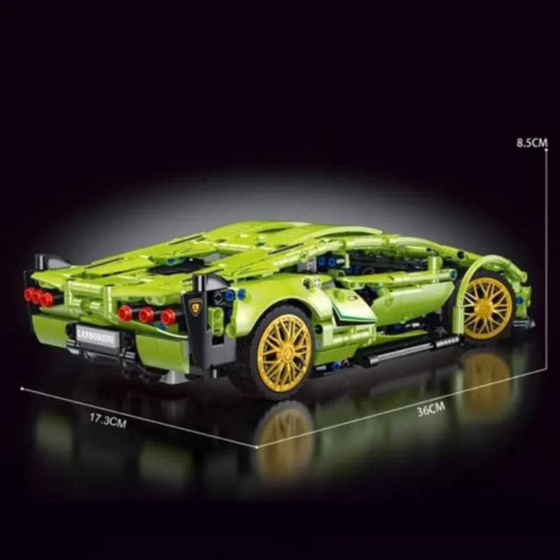 Building Blocks Tech MOC Lambo Sian FKP37 Racing Car Bricks Toy T2007 - 10