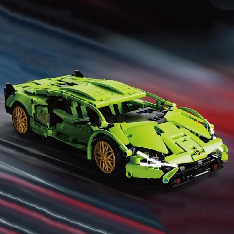 Building Blocks Tech MOC Lambo Sian FKP37 Racing Car Bricks Toy T2007 - 9