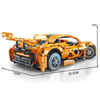 Thumbnail for Building Blocks Tech MOC McLaren P1 Sports Racing Car Bricks Toy T2009 Construction Set Toys - 7