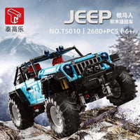 Thumbnail for Building Blocks Tech MOC Off - Road JEEP Wrangler Trailcat SUV Bricks Toy T5010 - 4