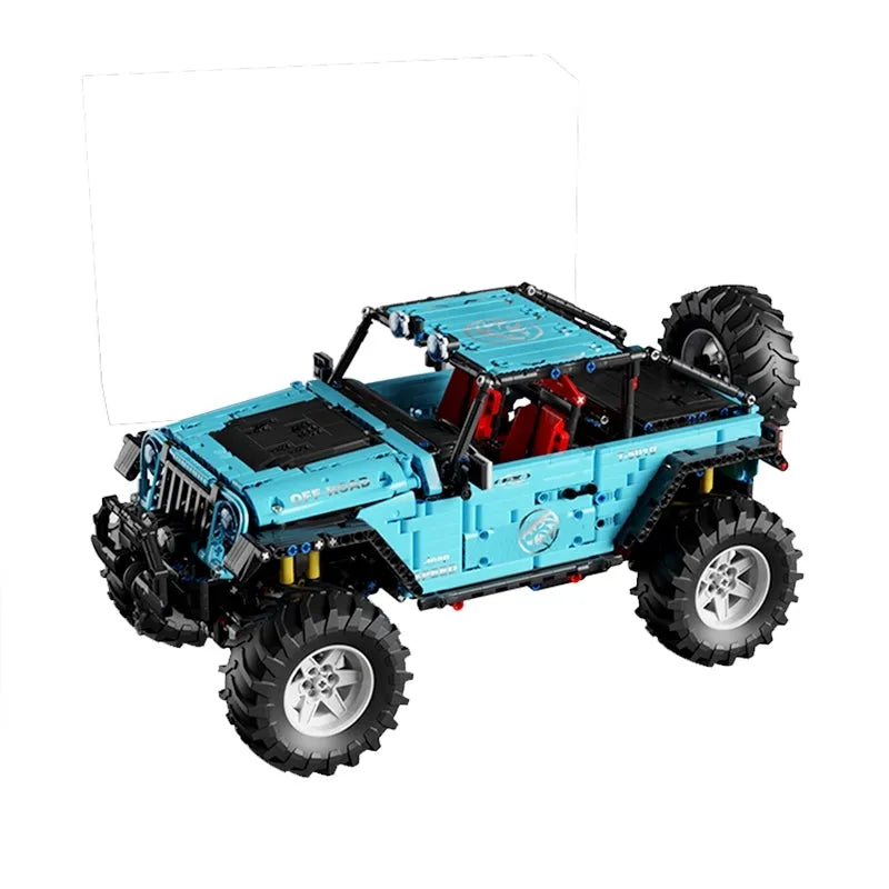 Building Blocks Tech MOC Off - Road JEEP Wrangler Trailcat SUV Bricks Toy T5010 - 1