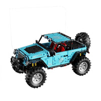 Thumbnail for Building Blocks Tech MOC Off - Road JEEP Wrangler Trailcat SUV Bricks Toy T5010 - 1