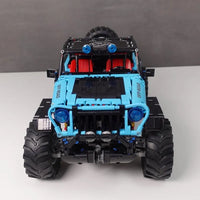 Thumbnail for Building Blocks Tech MOC Off - Road JEEP Wrangler Trailcat SUV Bricks Toy T5010 - 11