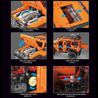 Thumbnail for Building Blocks Tech MOC Off - Road RC SUV AWD Tank 300 Car Bricks Toy - 4