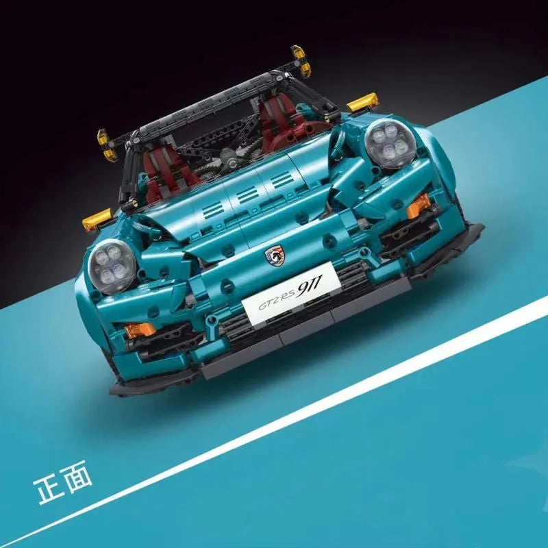 Building Blocks Tech MOC Porsche 911 GT2 RS Supercar Bricks Toy T5026B Construction Set Toys - 4