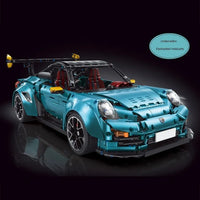 Thumbnail for Building Blocks Tech MOC Porsche 911 GT2 RS Supercar Bricks Toy T5026B Construction Set Toys - 5