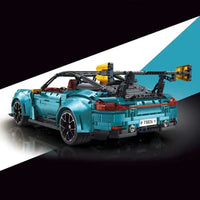 Thumbnail for Building Blocks Tech MOC Porsche 911 GT2 RS Supercar Bricks Toy T5026B Construction Set Toys - 3