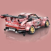 Thumbnail for Building Blocks Tech MOC Porsche 911 RWB Supercar Bricks Toy T5036A - 4
