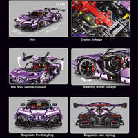 Thumbnail for Building Blocks Tech MOC RC Apollo IE Super Racing Car APP Bricks Toys T5012B Construction Set Toys - 5