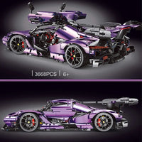 Thumbnail for Building Blocks Tech MOC RC Apollo IE Super Racing Car APP Bricks Toys T5012B - 4