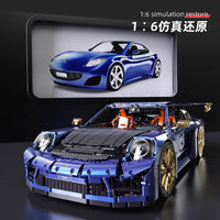 Thumbnail for Building Blocks Tech MOC RC Classic Super Sports Car Bricks Toy T5037AP - 7