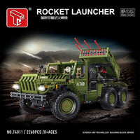 Thumbnail for Building Blocks Tech MOC RC Katyusha Rocket Launcher Car Bricks Toys T4011 - 1