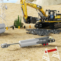 Thumbnail for Building Blocks Tech MOC RC Motorized Excavator Truck Bricks Toys T4001 - 6