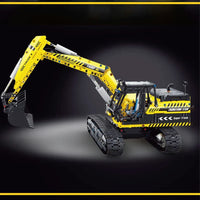 Thumbnail for Building Blocks Tech MOC RC Motorized Excavator Truck Bricks Toys T4001 - 5