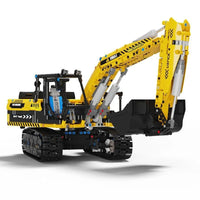 Thumbnail for Building Blocks Tech MOC RC Motorized Excavator Truck Bricks Toys T4001 - 9
