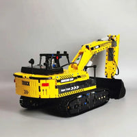Thumbnail for Building Blocks Tech MOC RC Motorized Excavator Truck Bricks Toys T4001 - 8