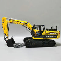 Thumbnail for Building Blocks Tech MOC RC Motorized Excavator Truck Bricks Toys T4001 - 13