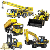 Thumbnail for Building Blocks Tech MOC RC Motorized Heavy Dump Truck Bricks Toy T4006 - 12
