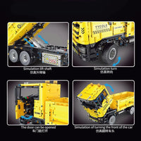 Thumbnail for Building Blocks Tech MOC RC Motorized Heavy Dump Truck Bricks Toy T4006 - 6