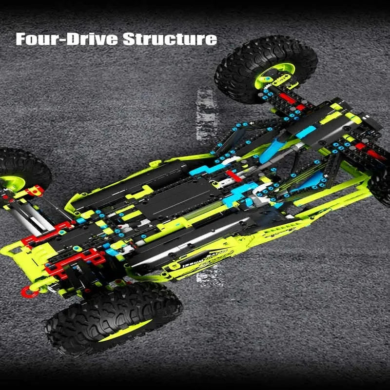 Building Blocks Tech MOC RC Motorized Racing Buggy Car Bricks Toy - 5