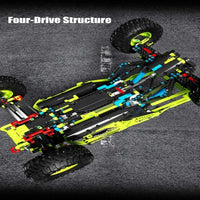 Thumbnail for Building Blocks Tech MOC RC Motorized Racing Buggy Car Bricks Toy - 5