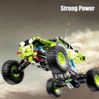 Thumbnail for Building Blocks Tech MOC RC Motorized Racing Buggy Car Bricks Toy - 11