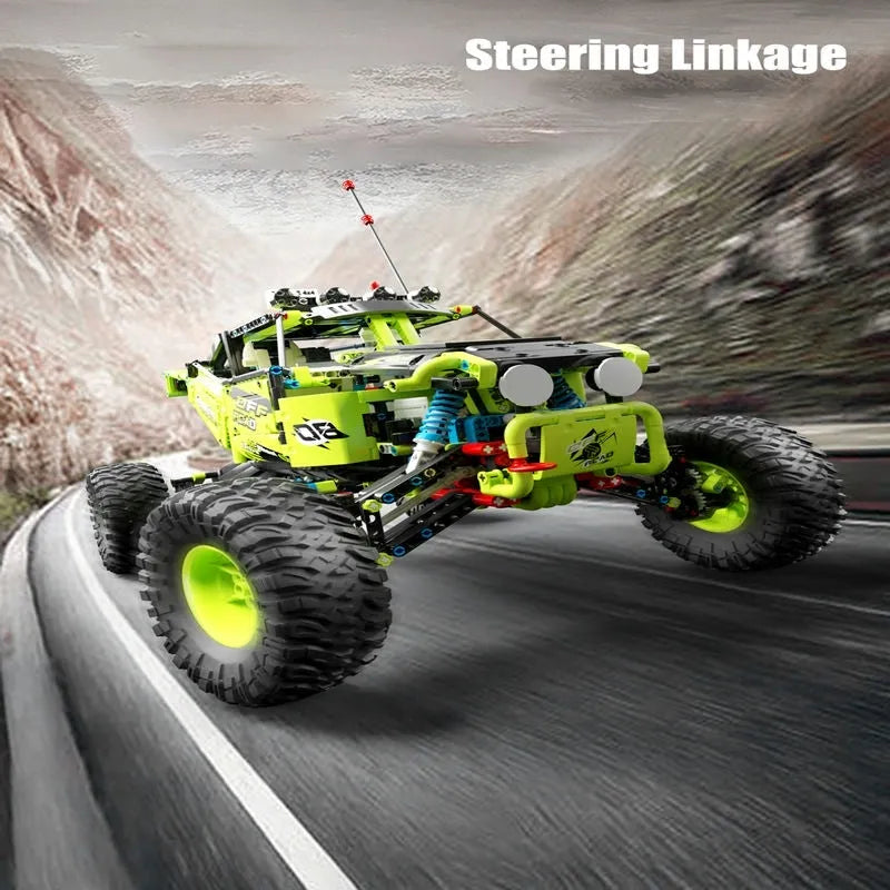 Building Blocks Tech MOC RC Motorized Racing Buggy Car Bricks Toy - 3