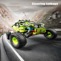 Thumbnail for Building Blocks Tech MOC RC Motorized Racing Buggy Car Bricks Toy - 3