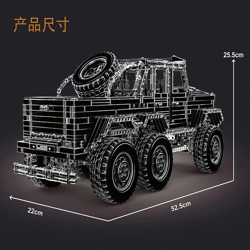 Building Blocks Tech MOC RC Off-Road LAND CRUISER Truck Bricks Toy T5020B - 8