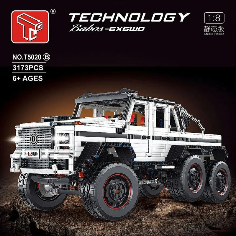 Building Blocks Tech MOC RC Off-Road LAND CRUISER Truck Bricks Toy T5020B - 2