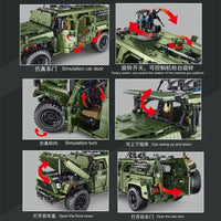 Thumbnail for Building Blocks Tech MOC RC Warrior Off Road SUV Car Bricks Toys T4015 - 6