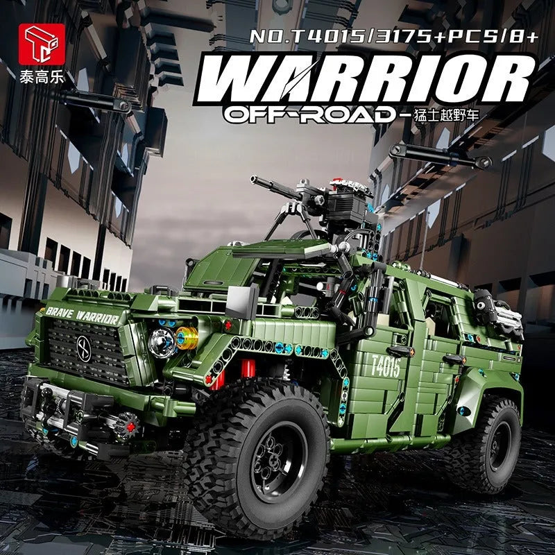 Building Blocks Tech MOC RC Warrior Off Road SUV Car Bricks Toys T4015 - 10