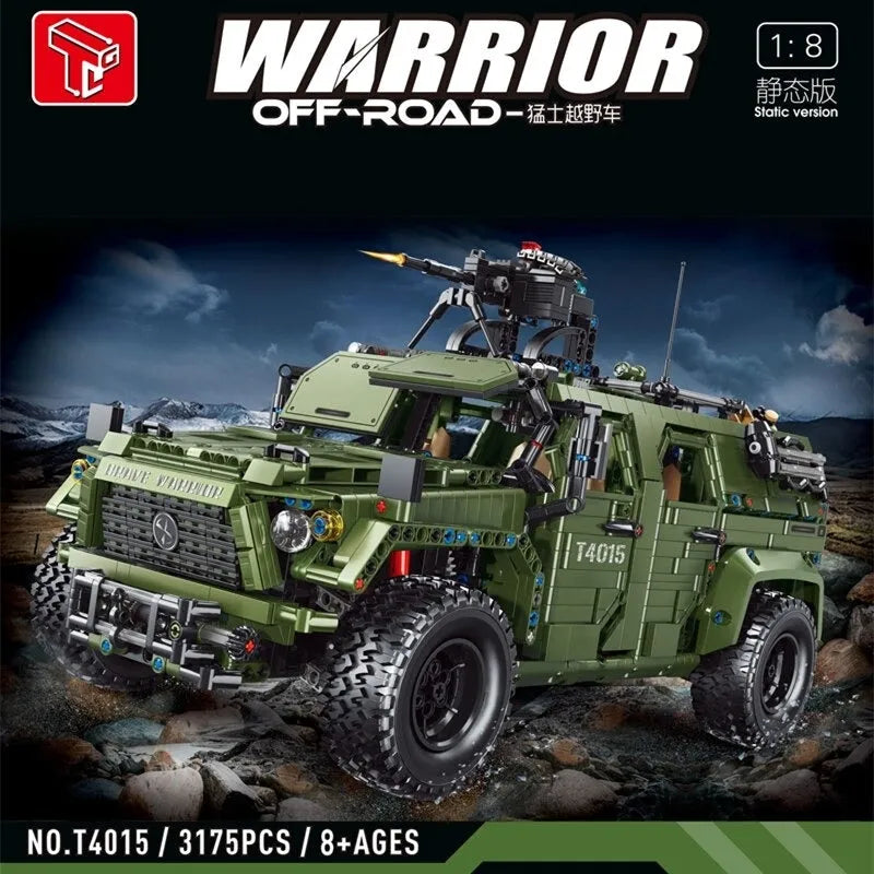 Building Blocks Tech MOC RC Warrior Off Road SUV Car Bricks Toys T4015 - 2