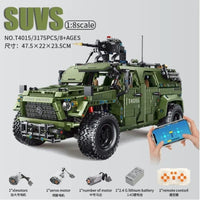 Thumbnail for Building Blocks Tech MOC RC Warrior Off Road SUV Car Bricks Toys T4015 - 7