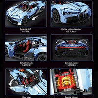 Thumbnail for Building Blocks Tech MOC Super Sports Racing Car Bricks Toys T5027A Construction Set Toys - 5