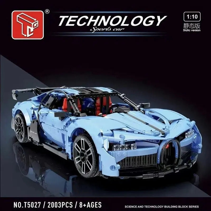 Building Blocks Tech MOC Super Sports Racing Car Bricks Toys T5027A Construction Set Toys - 2