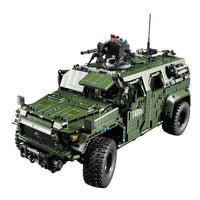 Thumbnail for Building Blocks Tech MOC SUV Off Road Warrior Armored Car Bricks Toy T4015 - 1