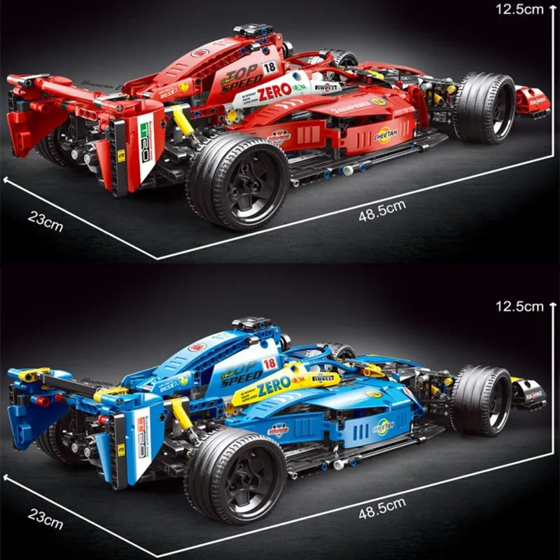 Building Blocks Tech MOC T2019 F1 Alternate Super Racing Car Bricks Toys - 5