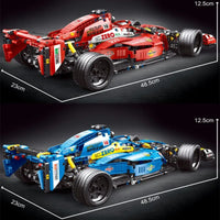 Thumbnail for Building Blocks Tech MOC T2019 F1 Alternate Super Racing Car Bricks Toys Construction Set Toys - 5
