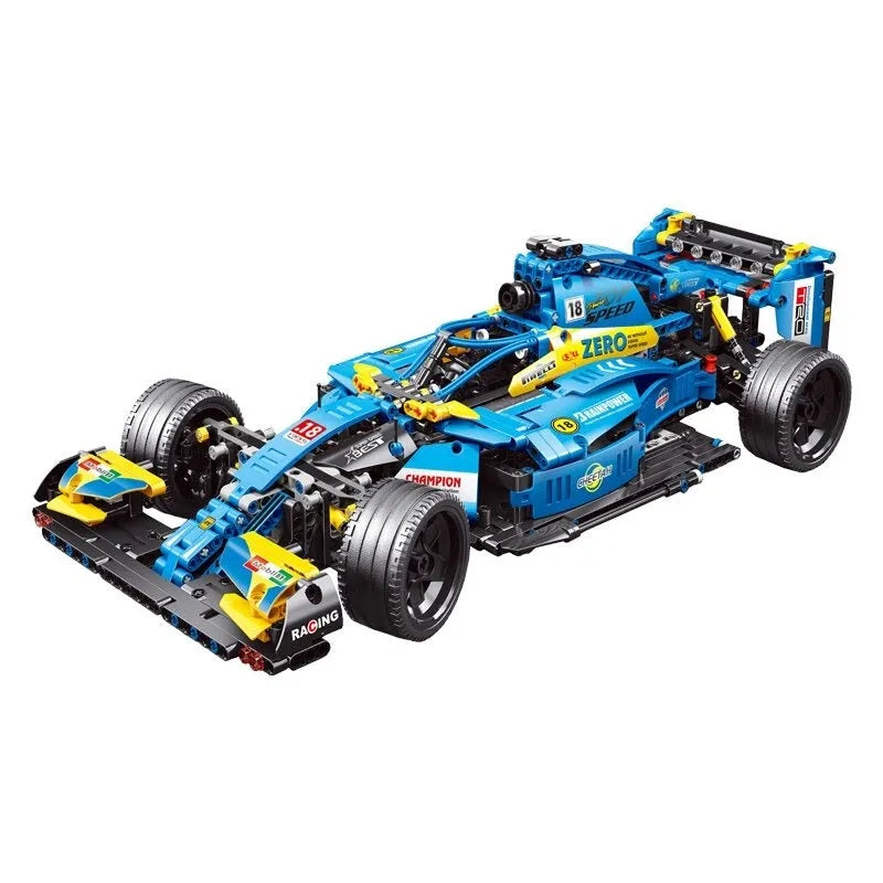 Building Blocks Tech MOC T2019 F1 Alternate Super Racing Car Bricks Toys Construction Set Toys - 1