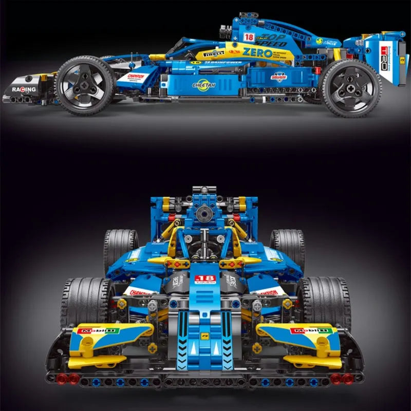 Building Blocks Tech MOC T2019 F1 Alternate Super Racing Car Bricks Toys Construction Set Toys - 3